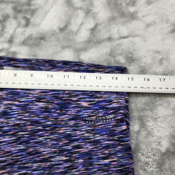 Marc New York Leggings Womens M Purple Space Dye High Rise Fleece Lined Running - Picture 5 of 9